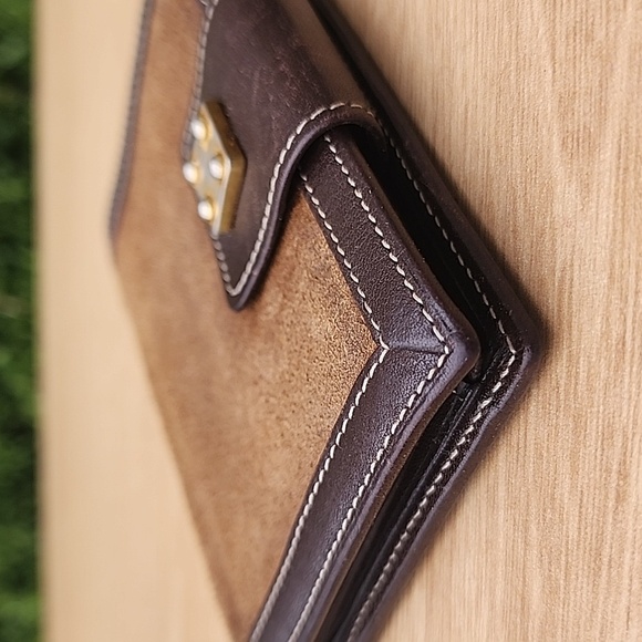 Loewe Anagram Brown Suede Wallet - Picture 7 of 13